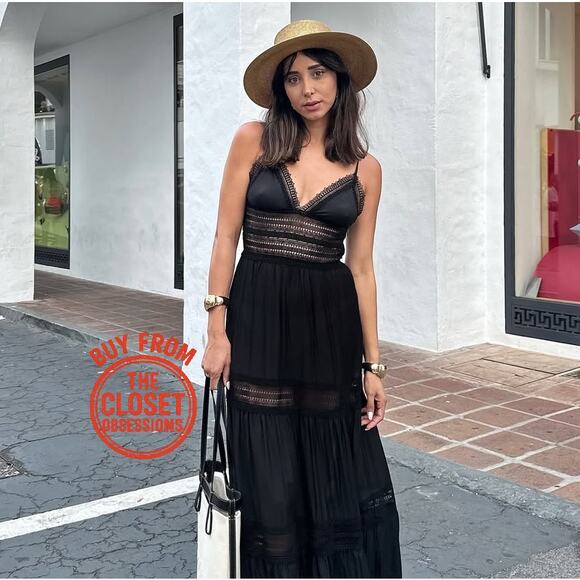 RARE!!! MANGO BLOGGER FAVE!!! A-Line Maxi Dress NWT - Picture 1 of 16